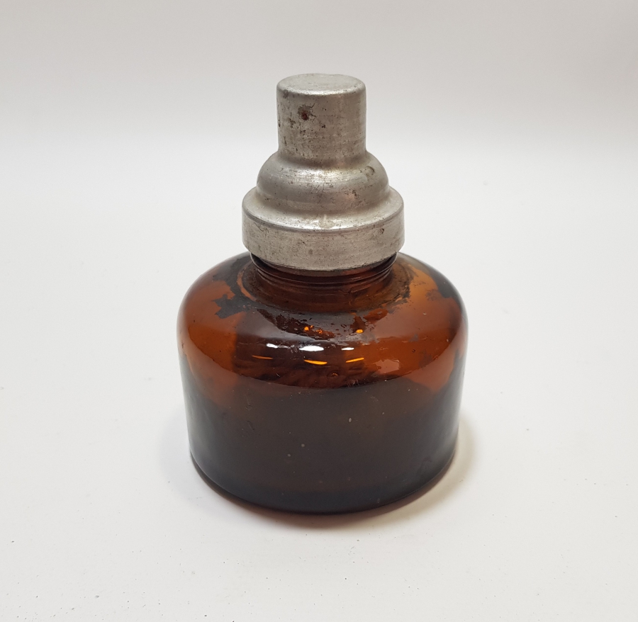 NADİR RENKTE ANTİKA İDARE LAMBASI - PRİMİTİF GAZ LAMBASI