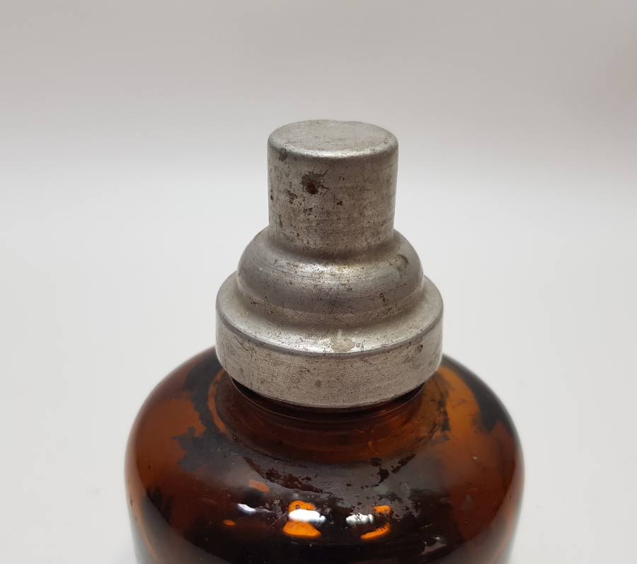 NADİR RENKTE ANTİKA İDARE LAMBASI - PRİMİTİF GAZ LAMBASI