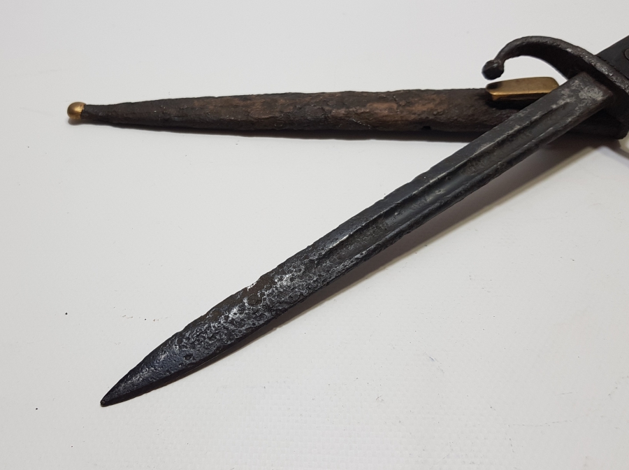 ORİJİNAL KININDA OSMANLI DÖNEMİ NADİR SUBAY SÜNGÜSÜ