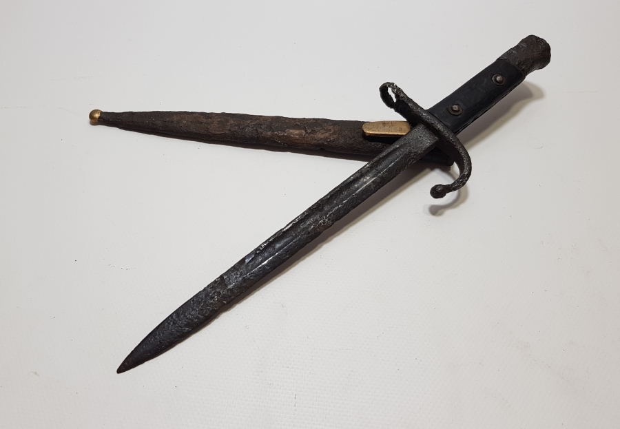 ORİJİNAL KININDA OSMANLI DÖNEMİ NADİR SUBAY SÜNGÜSÜ