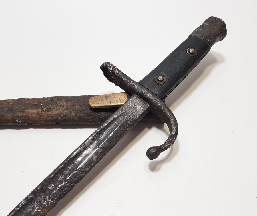 ORİJİNAL KININDA OSMANLI DÖNEMİ NADİR SUBAY SÜNGÜSÜ