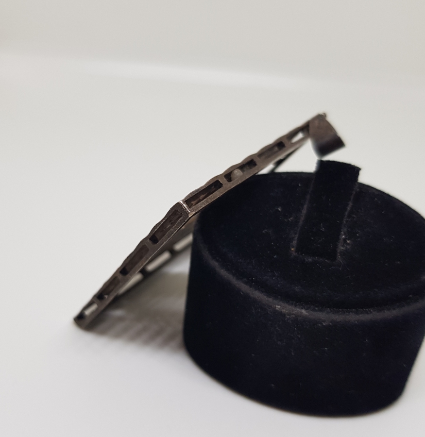 TESTERE İŞÇİLİKLİ OSMANLI DÖNEMİ EL YAPIMI GÜMÜŞ İKONA PARÇASI