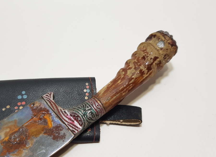 TÜRKMEN İŞİ ANTİKA AVCI BIÇAĞI