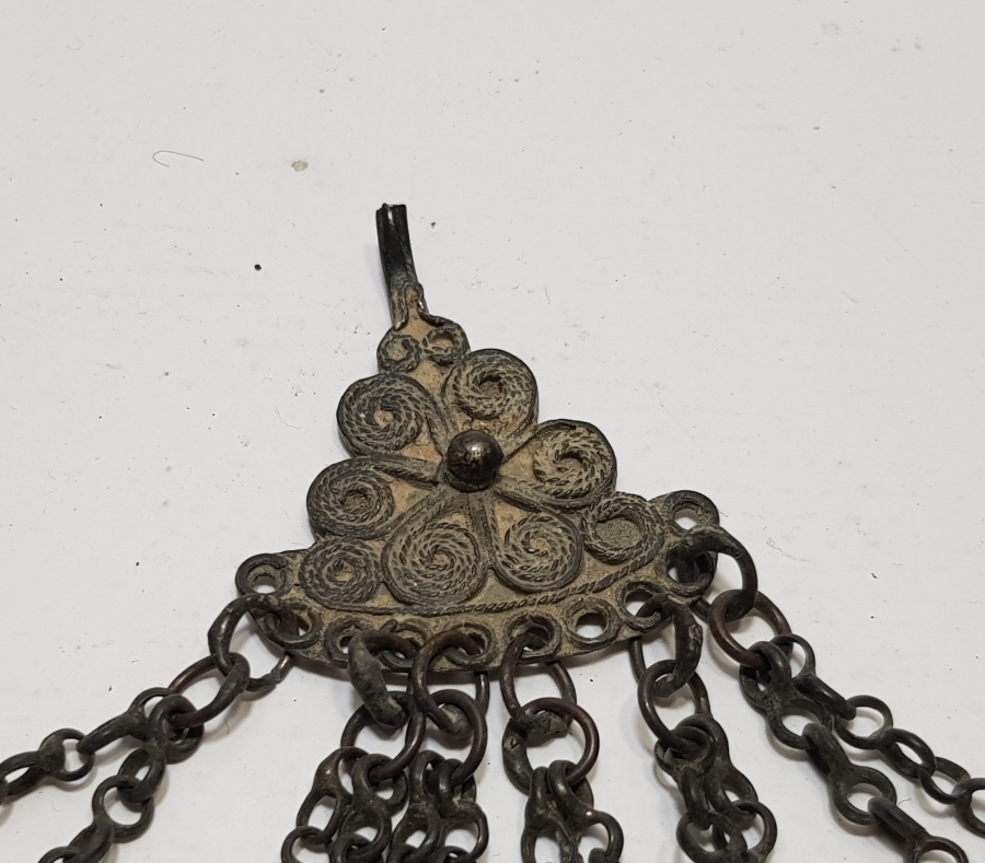 1800 BAŞLARI NADİR FORMDA OSMANLI GELİN ALINLIĞI