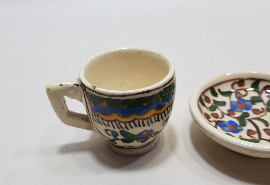 OSMANLI DÖNEMİ KÜTAHYA İŞİ FİNCAN VE ALTLIĞI