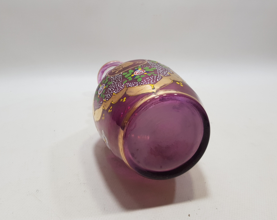 ÜZERİ ALTIN VARAKLI VE MİNE İŞÇİLİKLİ EL BOYAMA ANTİKA NARGİLE ALTI