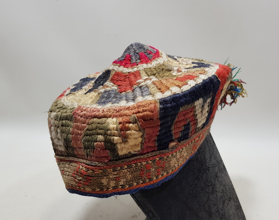 OSMANLI DÖNEMİ TAMAMI EL YAPIMI TÜRKMEN İŞİ DAMAT FESİ