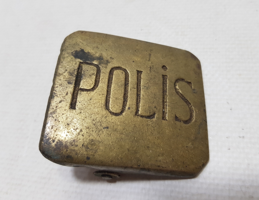 CUMHURİYET BAŞLARI ANTİKA POLİS KEMER TOKASI