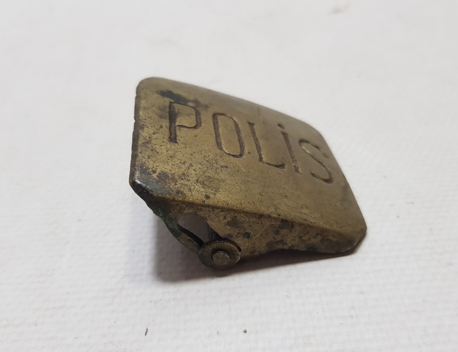 CUMHURİYET BAŞLARI ANTİKA POLİS KEMER TOKASI