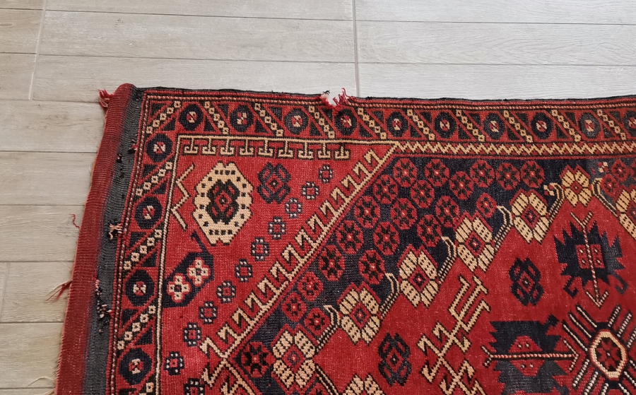 OSMANLI DÖNEMİ NADİR RENKTE KIZ BERGAMA HALISI