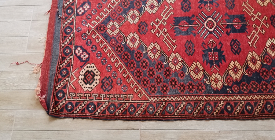 OSMANLI DÖNEMİ NADİR RENKTE KIZ BERGAMA HALISI