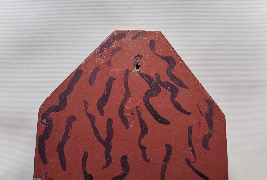 EL BOYAMA ANTİKA AHŞAP KAVUKLUK - LAMBALIK