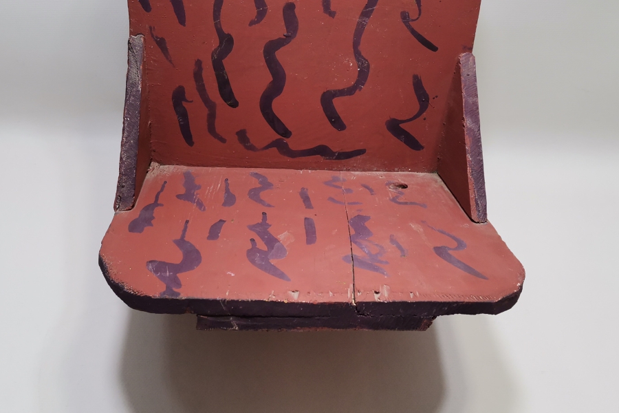 EL BOYAMA ANTİKA AHŞAP KAVUKLUK - LAMBALIK