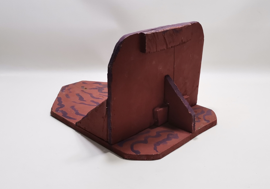 EL BOYAMA ANTİKA AHŞAP KAVUKLUK - LAMBALIK