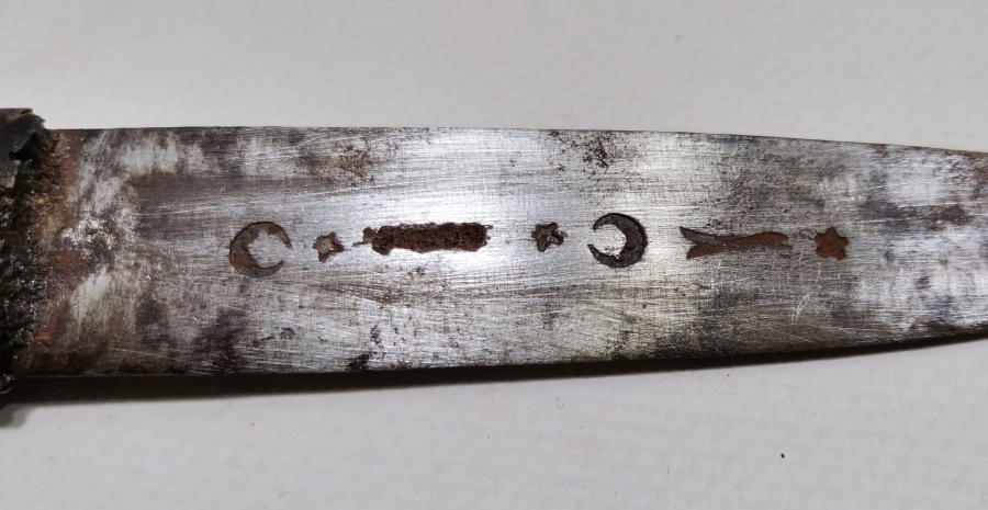 OSMANLI DÖNEMİ BOYNUZ SAPLI ÇERKES KAMASI