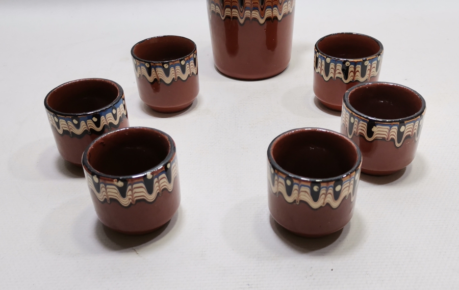 EL BOYAMA ANTİKA SOVYET DÖNEM LİKÖR TAKIMI