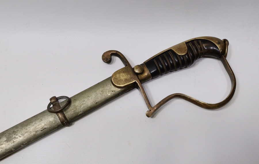 1940 TARİHLİ BOYNUZ SAPLI NADİR SUBAY KILICI