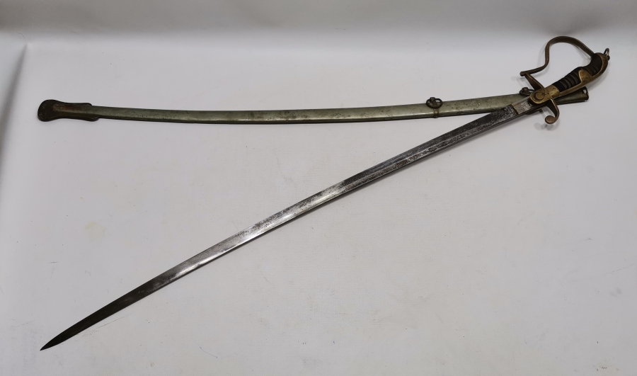 1940 TARİHLİ BOYNUZ SAPLI NADİR SUBAY KILICI