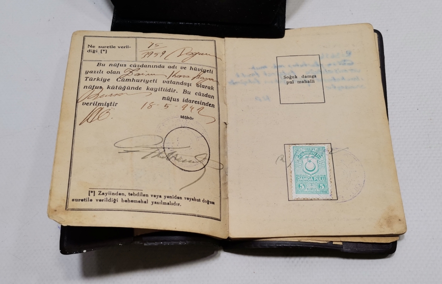 1960LARDAN ANTİKA HÜVİYET - NÜFUS CÜZDANI