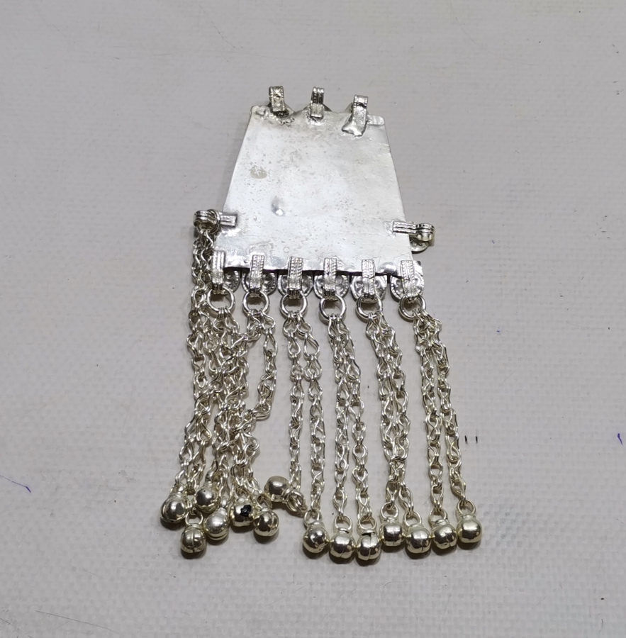 ALPAKADAN MAMUL TÜRKMEN İŞİ BÜYÜK BOY FES SÜSÜ