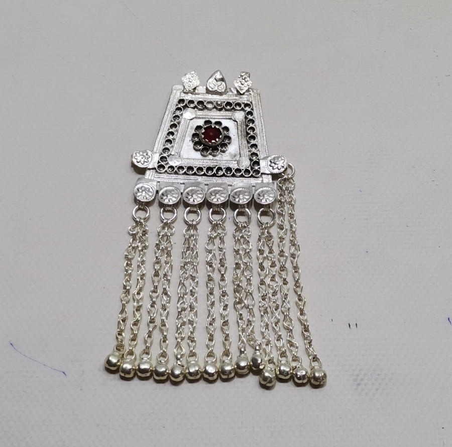 ALPAKADAN MAMUL TÜRKMEN İŞİ BÜYÜK BOY FES SÜSÜ