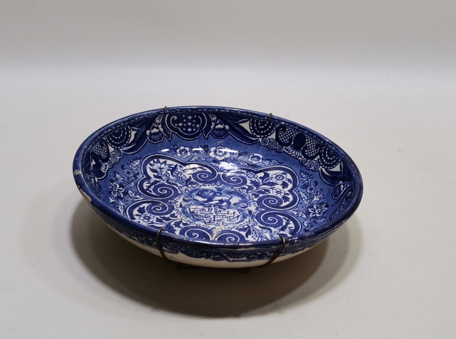 OSMANLI'NIN İRAN PAZARI İÇİN YAPTIĞI ŞAHLIK DÖNEMİ ÇOK NADİR PORSELEN TABAK