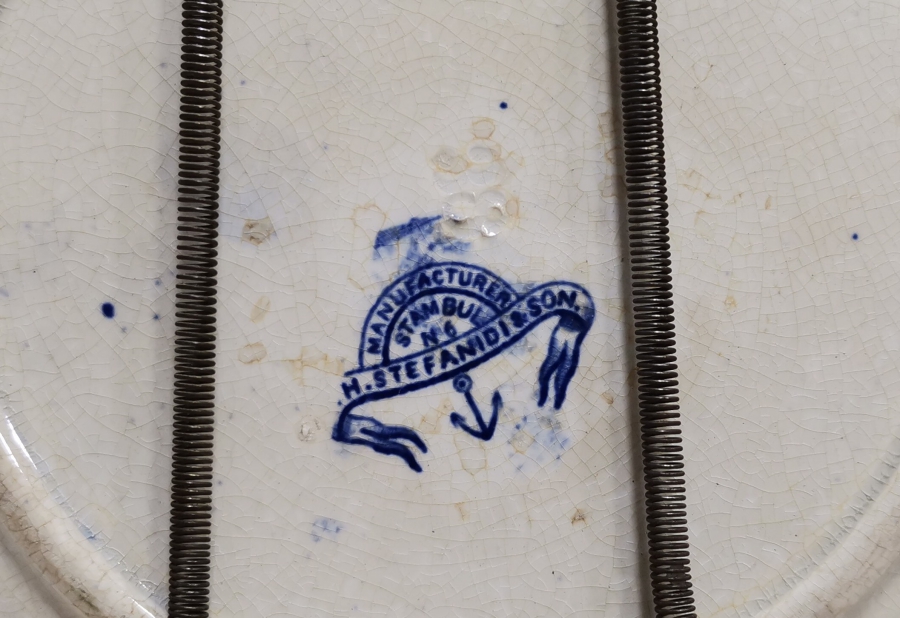 OSMANLI'NIN İRAN PAZARI İÇİN YAPTIĞI ŞAHLIK DÖNEMİ ÇOK NADİR PORSELEN TABAK