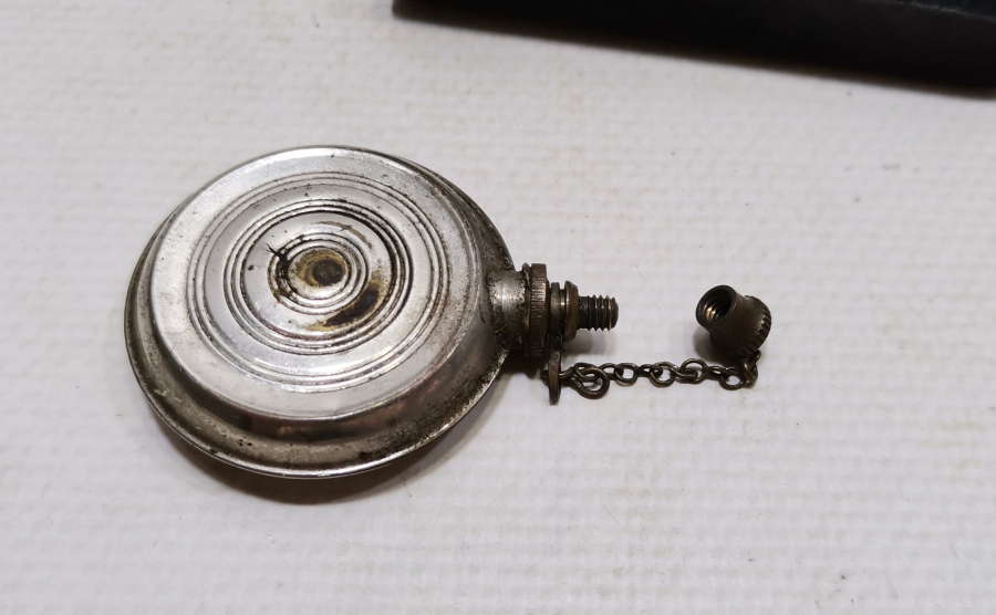 OSMANLI DÖNEMİ NADİR FORMDA TABANCA YAĞDANLIĞI