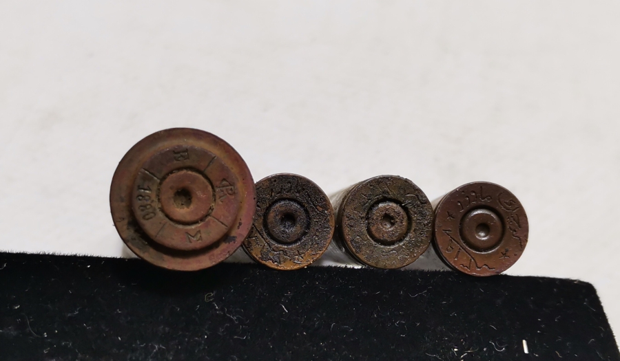 ARKALARI OSMANLICA VE RUMCA YAZILI 1. DÜNYA SAVAŞI DÖNEMİ MAVZER MERMİSİ KOVANLARI