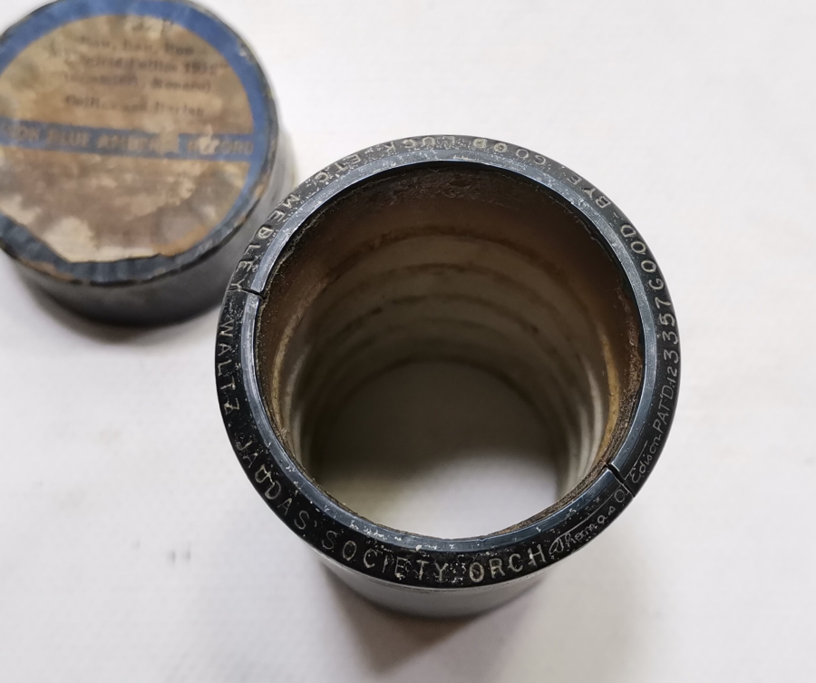 ORİJİNAL KUTUSUNDA ANTİKA FONOGRAF KOVANI