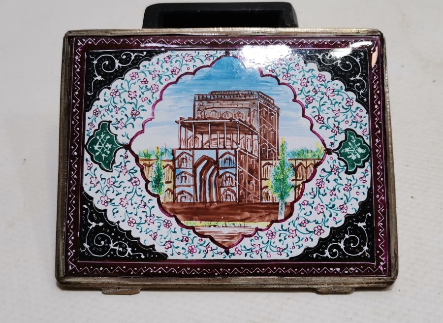 ÜZERİ MİNE İŞÇİLİKLİ OSMANLI DÖNEMİ NADİR SİGARA TABAKASI