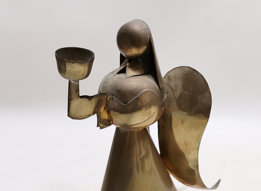 MERYEM ANA FORMUNDA YAPILMIŞ ANTİKA GAZ LAMBASI