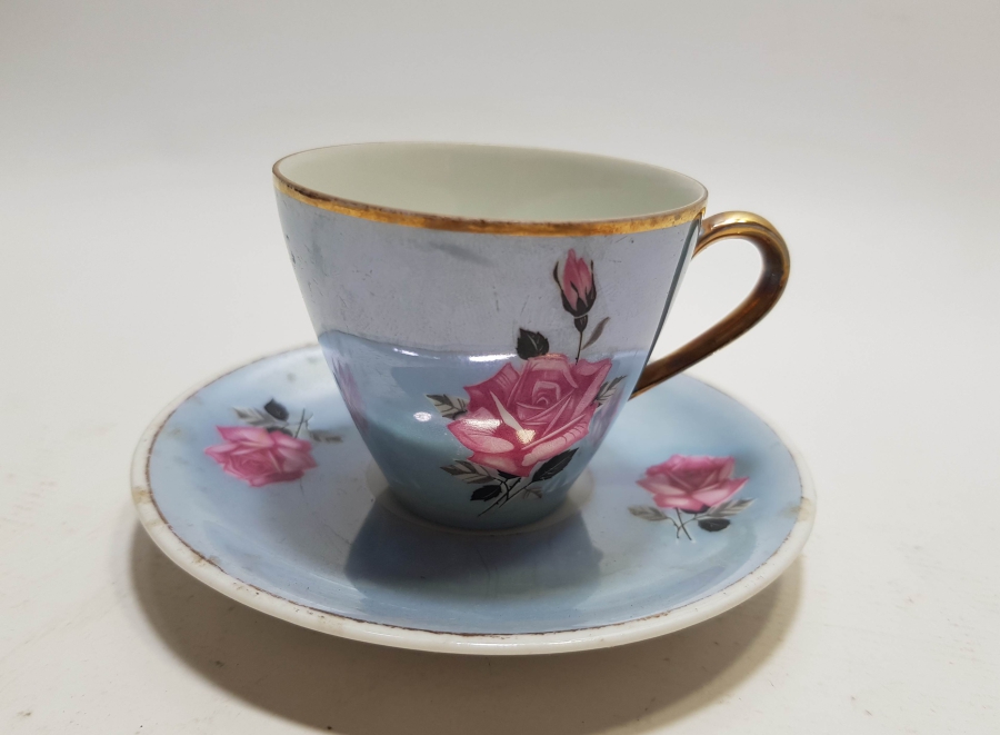 ALTIN VARAKLI BAVARİA KAHVE FİNCANI