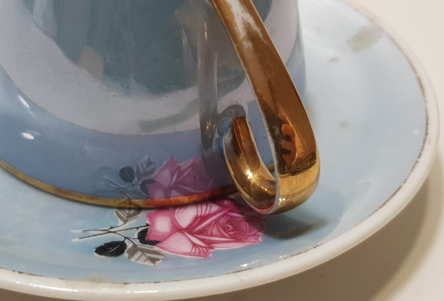 ALTIN VARAKLI BAVARİA KAHVE FİNCANI