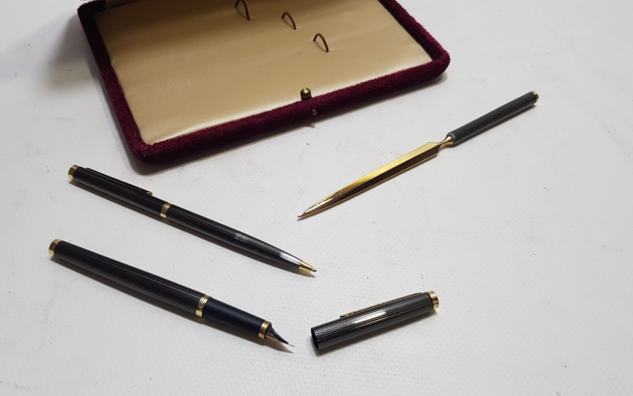 ORİJİNAL KUTUSUNDA ANTİKA KALEM SETİ