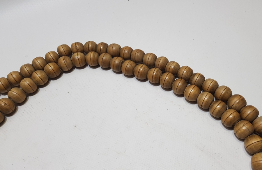 OSMANLI DÖNEMİ EL YAPIMI DEV BOYDA TEKKE İŞİ ZİKİR TESPİHİ