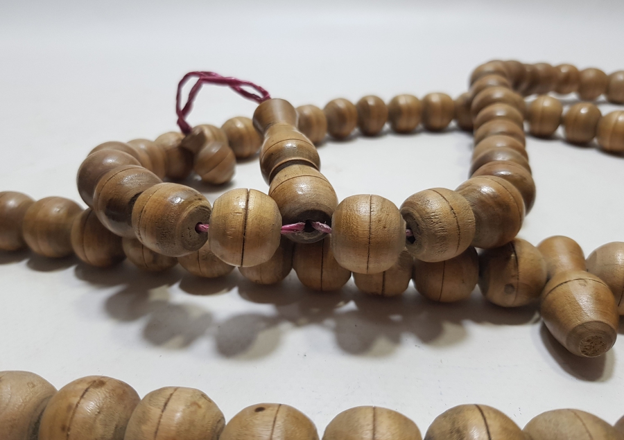 OSMANLI DÖNEMİ EL YAPIMI DEV BOYDA TEKKE İŞİ ZİKİR TESPİHİ