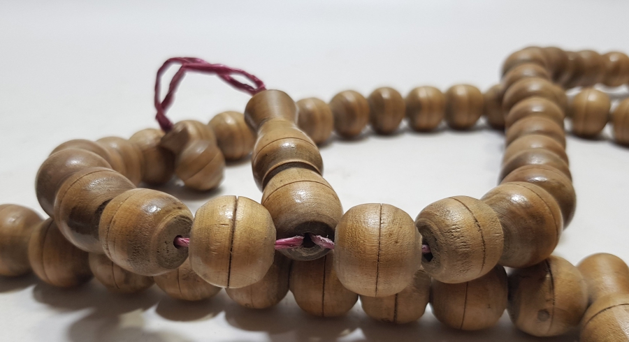 OSMANLI DÖNEMİ EL YAPIMI DEV BOYDA TEKKE İŞİ ZİKİR TESPİHİ