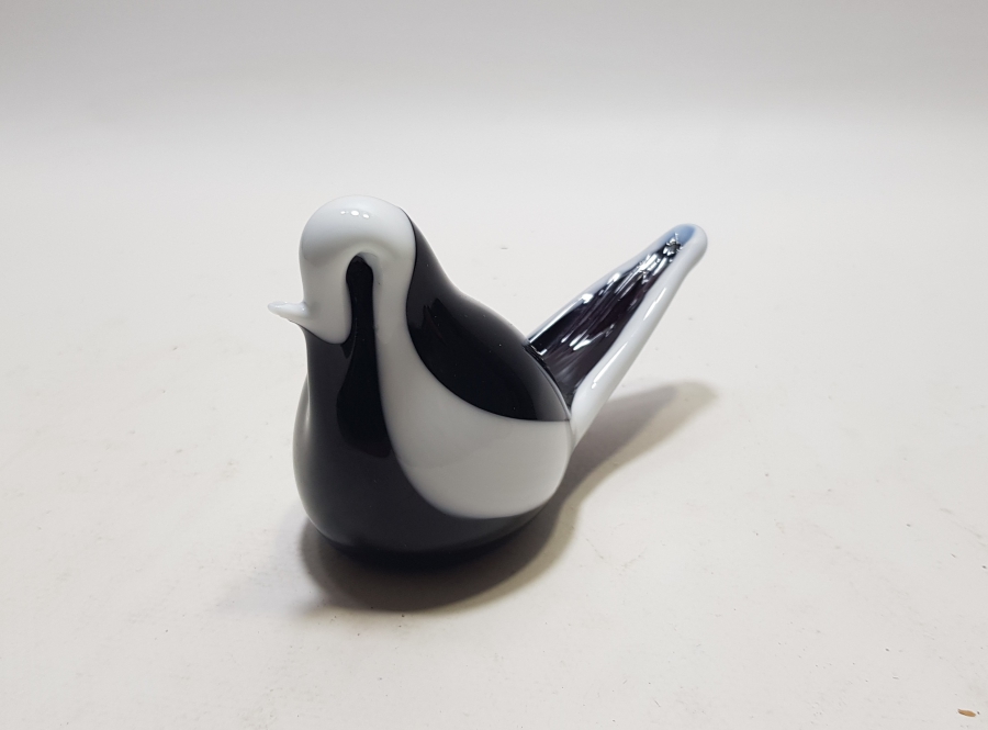 ÜFLEME CAMDAN MAMUL ANTİKA MURANO KUŞ FİGÜRÜ