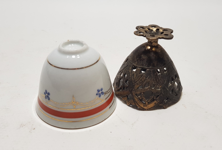 OSMANLI DÖNEMİ TOMBAKLI ZARF VE FİNCANI