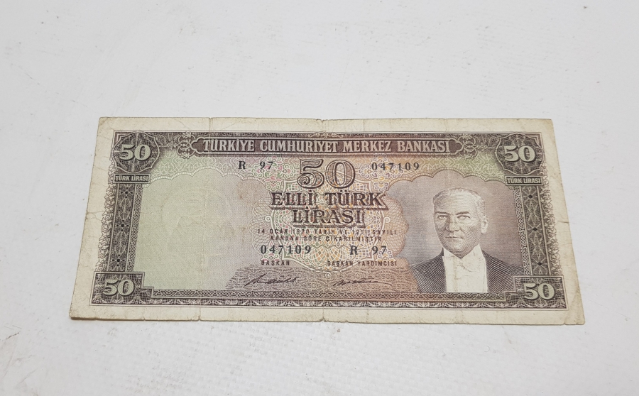 5. EMİSYON KAĞIT 50 LİRA