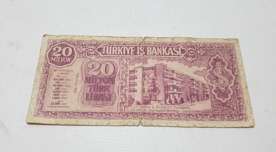 1969 YILINA AİT ÇOK NADİR İŞ BANKASI İKRAMİYE KUPONU