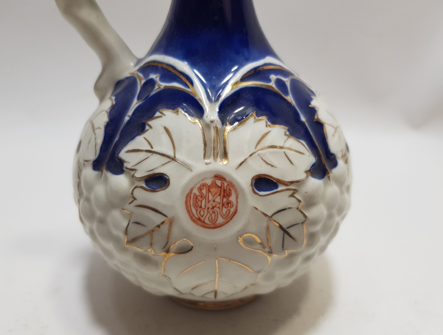 AVRUPA'NIN OSMANLI PAZARI İÇİN YAPTIĞI ÜZERİ ALTIN VARAKLI VE KABARTMA İŞÇİLİKLİ PORSELEN ZEMZEMLİK