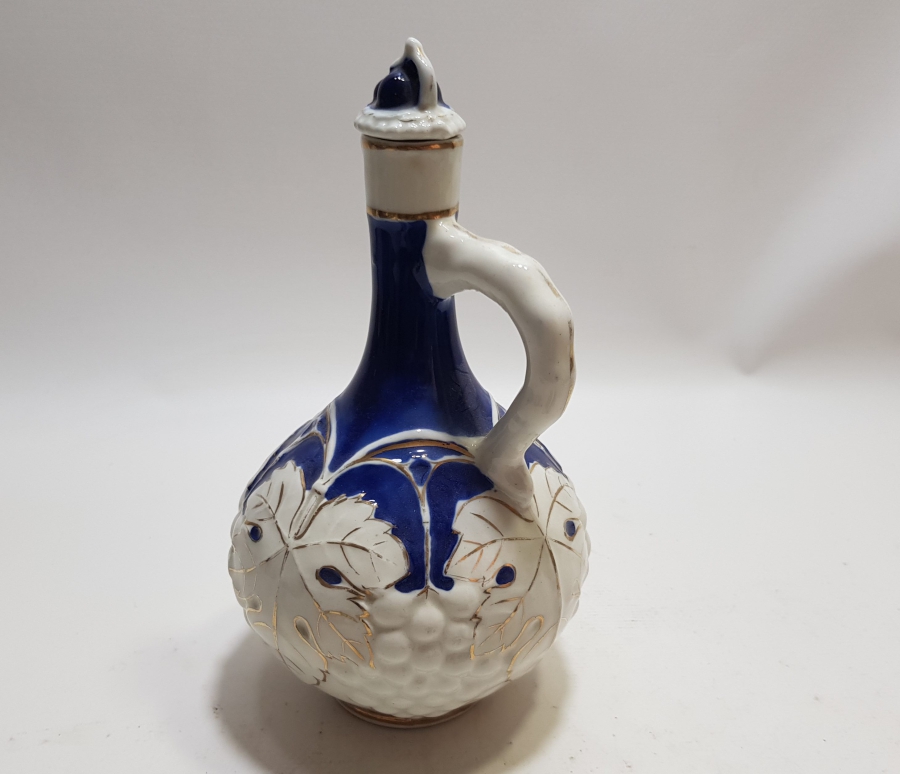 AVRUPA'NIN OSMANLI PAZARI İÇİN YAPTIĞI ÜZERİ ALTIN VARAKLI VE KABARTMA İŞÇİLİKLİ PORSELEN ZEMZEMLİK