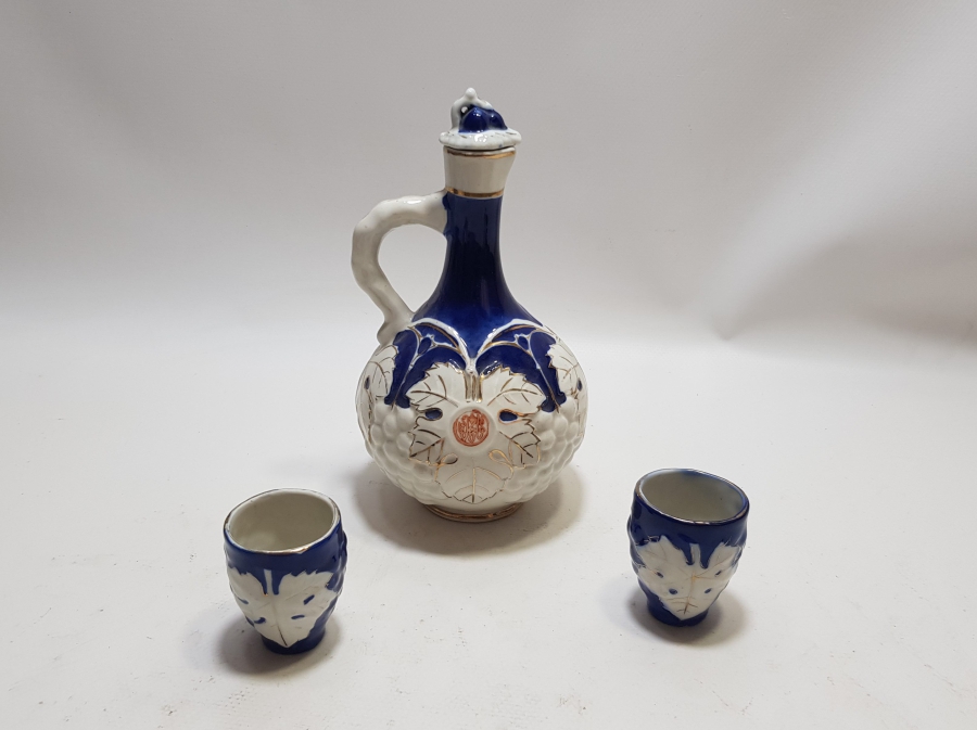 AVRUPA'NIN OSMANLI PAZARI İÇİN YAPTIĞI ÜZERİ ALTIN VARAKLI VE KABARTMA İŞÇİLİKLİ PORSELEN ZEMZEMLİK