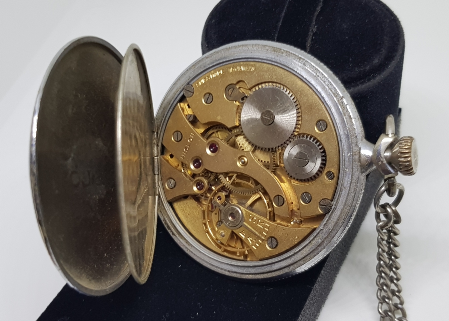 HİSLON MARKA KURMALI ANTİKA CEP SAATİ