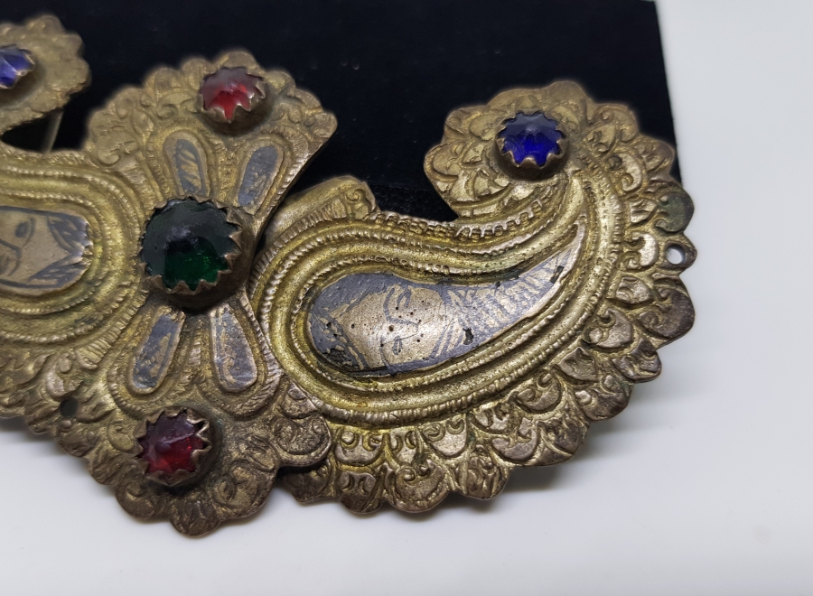 OSMANLI DÖNEMİ ÇOK NADİR SAVATLI RUM İŞİ KEMER TOKASI