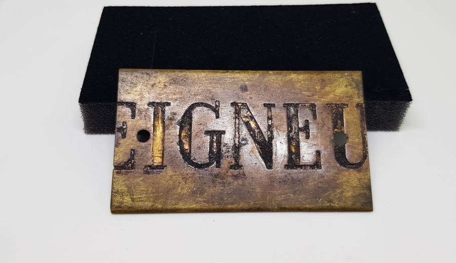 MEVLEVİ MUSTAFA KADRİ DEDE'YE AİT OSMANLI DÖNEMİ ÇOK NADİR İSİM PLAKASI