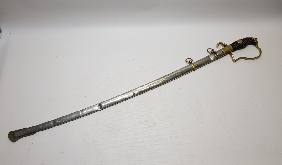 BOYNUZ SAPLI OSMANLI DÖNEMİ HAFİF SÜVARİ SUBAY KILICI