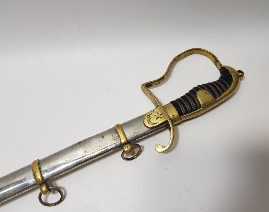 BOYNUZ SAPLI OSMANLI DÖNEMİ HAFİF SÜVARİ SUBAY KILICI